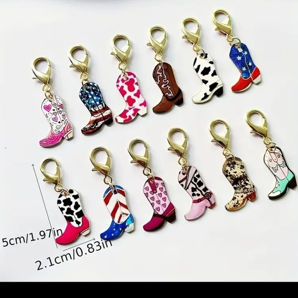 ☃️⛄☃️Cowboy Boot Charms..Pick The Number You Want - Picture 3 of 4